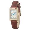 Authorized Retailer Watch Mw004007 Oborozuki Rectangular Gold Brown Leather Arabic [MATOW] Women's [Tsuki - -]