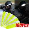10-100 шт. Мотоциклетный шлем Предупреждающие светоотражающие наклейки Ночная безопасность Вождение Декоративные полосы Наклейка Велосипед Мото Автомобильные наклейки