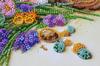 Набор-миди для вышивки бисером на натуральном художественном холсте Абрис Арт Цветы