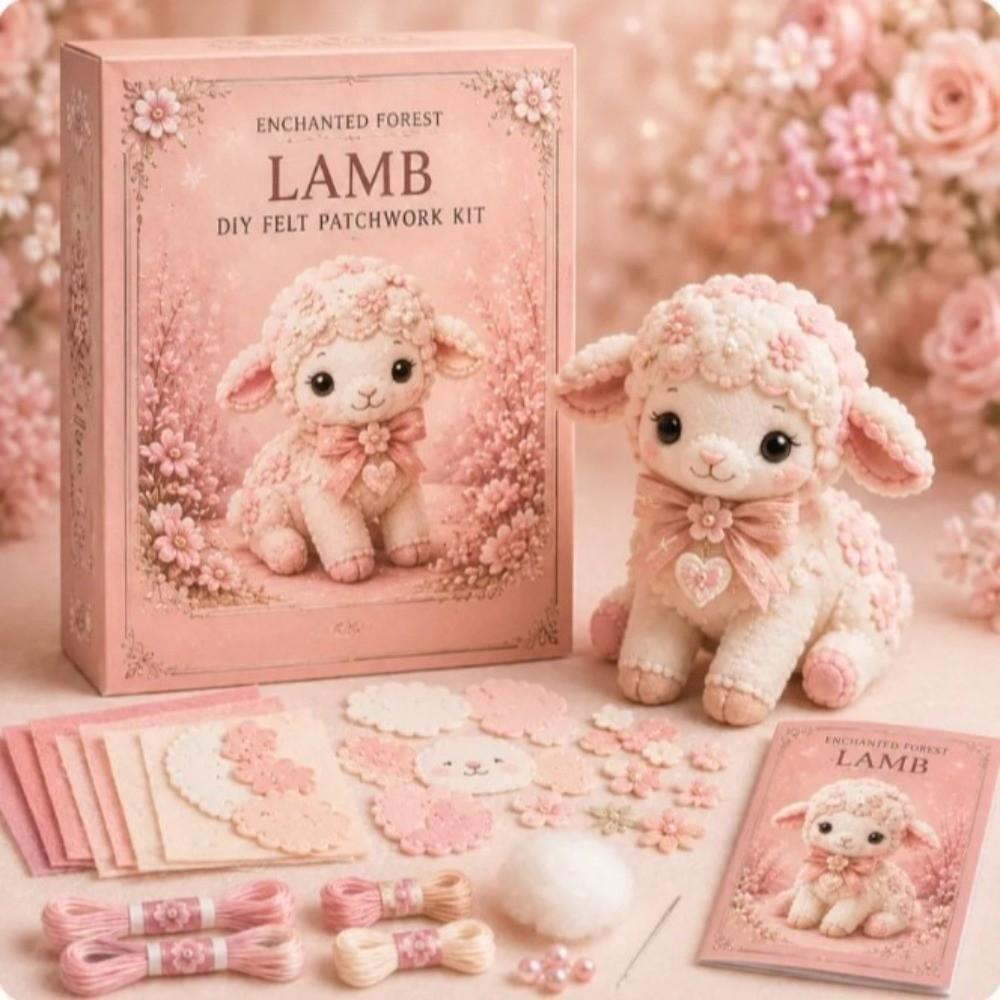 Sheep Fabrics Animal Patchwork Kit Reindeer Material Pack Craft Kit Animal Sewing