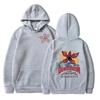 Unisex Velvet Loose Hoodie with Strange TV Show Words Design - Spring/Autumn