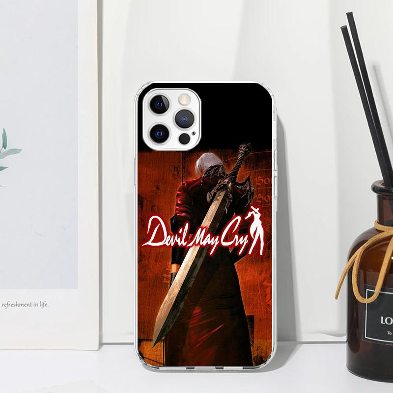 Игровой чехол для телефона D-Devil May Cry 5 для iPhone 17 Air 16 15 Plus 16E 14 Pro Max 13 Mini 12 11 7 8 SE Fundas Мягкая задняя крышка 17 Air