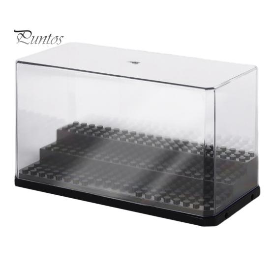 Прозрачная пластиковая штабелируемая витрина для минифигурок с несколькими полками