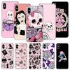 Чехол для телефона «Розовый кошачий череп волшебница ведьма» для iPhone 11 12 13 14 Pro XS XR X Max 7 8 6 6S Plus Mini + 5 SE с рисунком по индивидуальному заказу