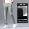 Casual Pants Summer Thin Slim Fit New Trend Light Business Pants Loose Straight Ice Silk Trousers