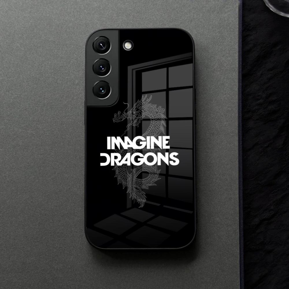 Чехол для телефона Imagine Dragons Eyes Closed Стеклянный Для Samsung Galaxy S21 S25 S22 S20 S24 S23 Ultra Fe Plus A16 A34 A54 A24 Coque
