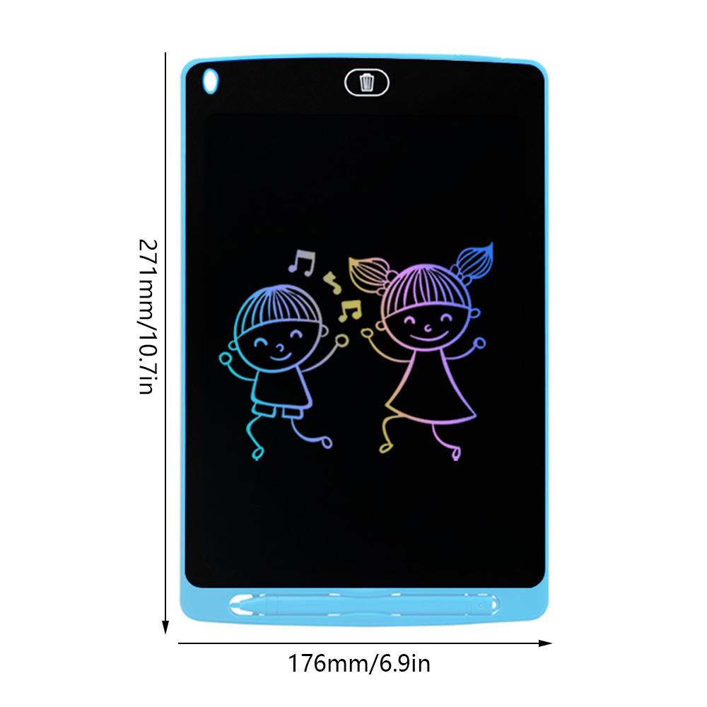 10 Inch LCD Writing Tablet Reusable Colorful Doodle Board for Kids, Blue