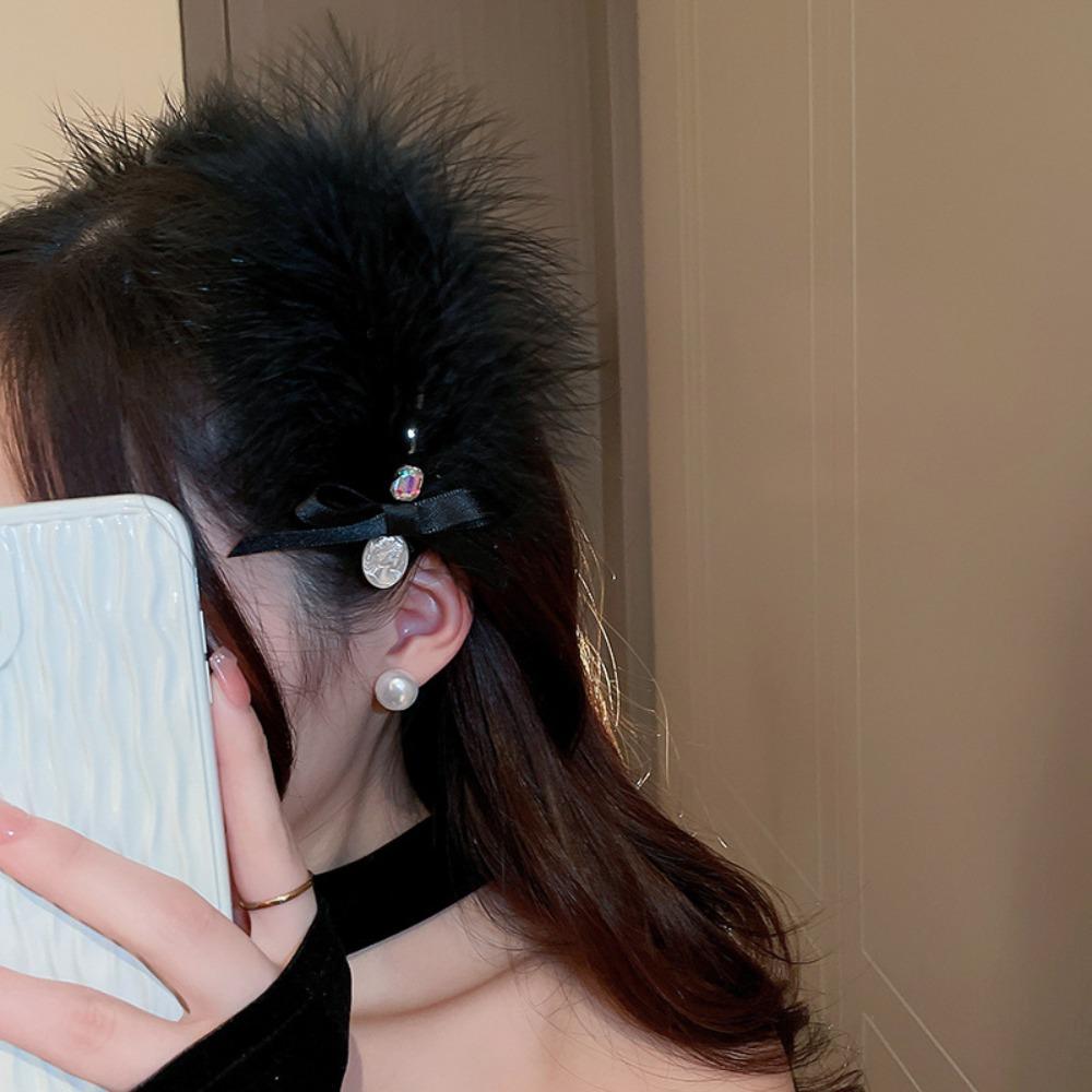 Photo Props Gifts Female Barrettes Feather Hair Clip Korean Style Hairpin Hair Accessories