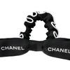 Chanel Новая черная шелковая резинка для волос с ушками кролика для женщин