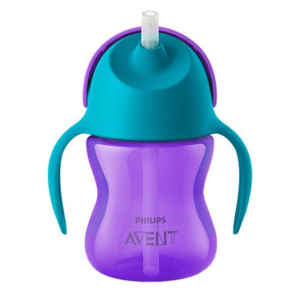 Philips Avent Avent Bendy Чашка-соломка 200 мл SCF796, фиолетовая, 1 шт.