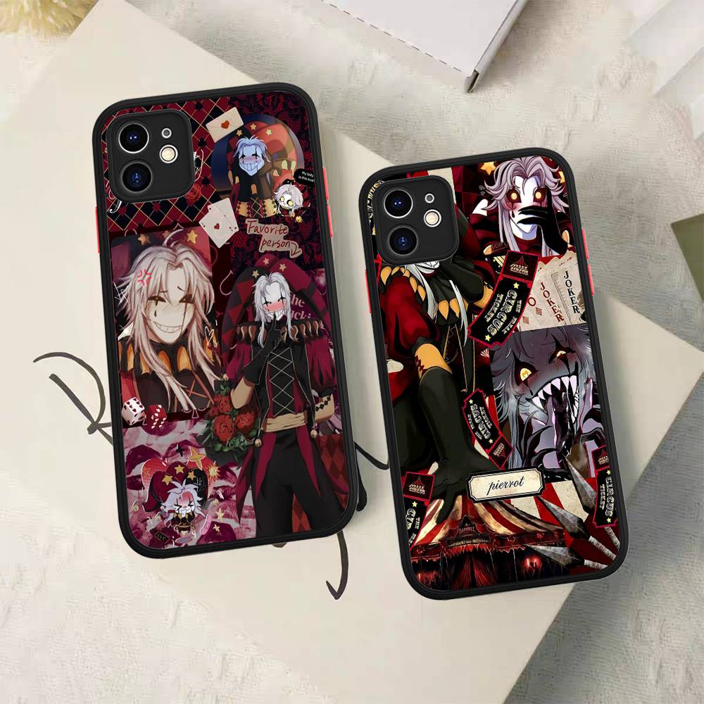 Чехол для телефона Аниме Цирк Уродцев Пьеро Для IPhone 16e 16 15 14 13 12 11 Pro Max X XS Max Plus Матовый Прозрачный