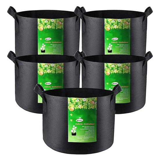 Тканевые мешки для выращивания растений Утолщенные войлочные мешки для выращивания растений с ручками Воздухопроницаемые мешки для посадки Горшки для выращивания цветов Помидоры Огурцы