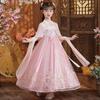 Qiz Hanfu qadimiy kostyum bolalar Xitoy uslubi kichkina qiz kiyimi Tang liboslari malika yubka milliy kostyum bolalar