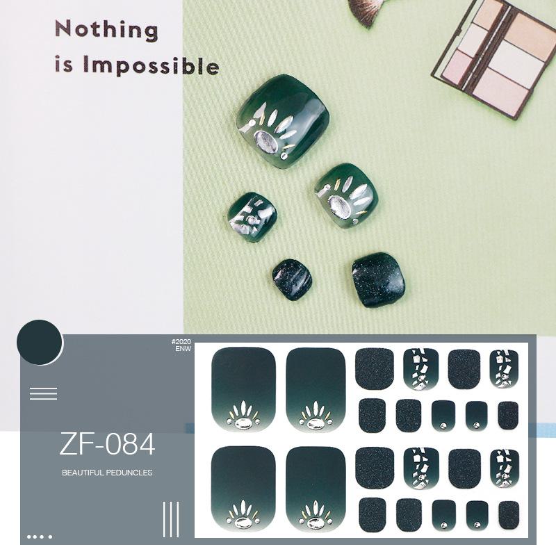 Наклейки на ногти с 3D-ромбовидным узором: Водостойкий, долговечный, отбеливающий для ног