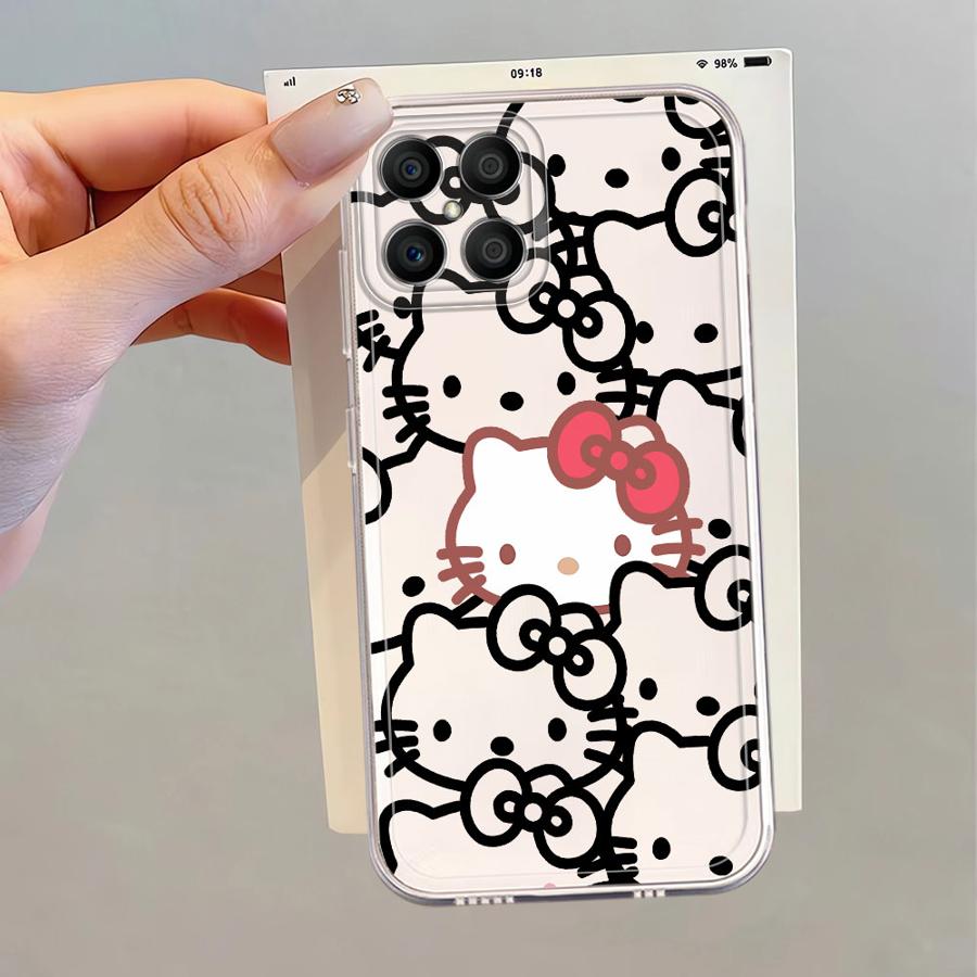 Cute Hello Kitty Case for Honor X8a X8b X9b X8 X7b X9a 90 Lite Soft Phone Cover