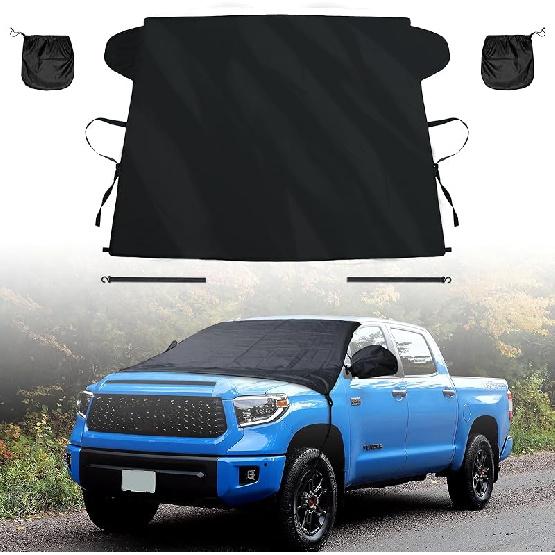 Windshield Cover For Ice And Snow For Ford 2015-2024 2025 2026 F150 250/ F350 F450 Super Crew Cab, XL XLT Limited Raptor Windshield Frost Cover For
