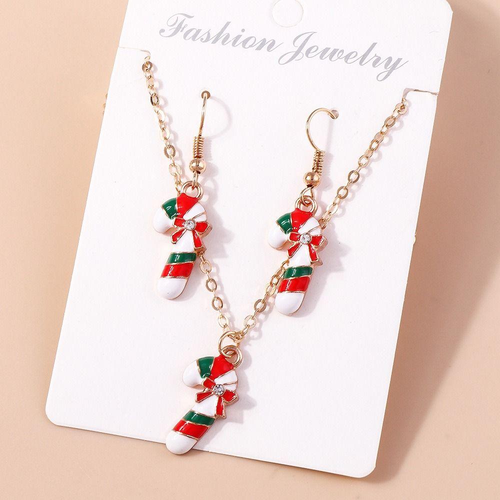 Рождественская елка серьги подвески снеговик женщины леди девушки цепочка ожерелье серьги