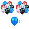 Happy 67 Six Seven Themed Party Decorations, Blue Pink 67 Themed Party  Decorations Set Includes Banner,Cupcake Toppers, Ballon