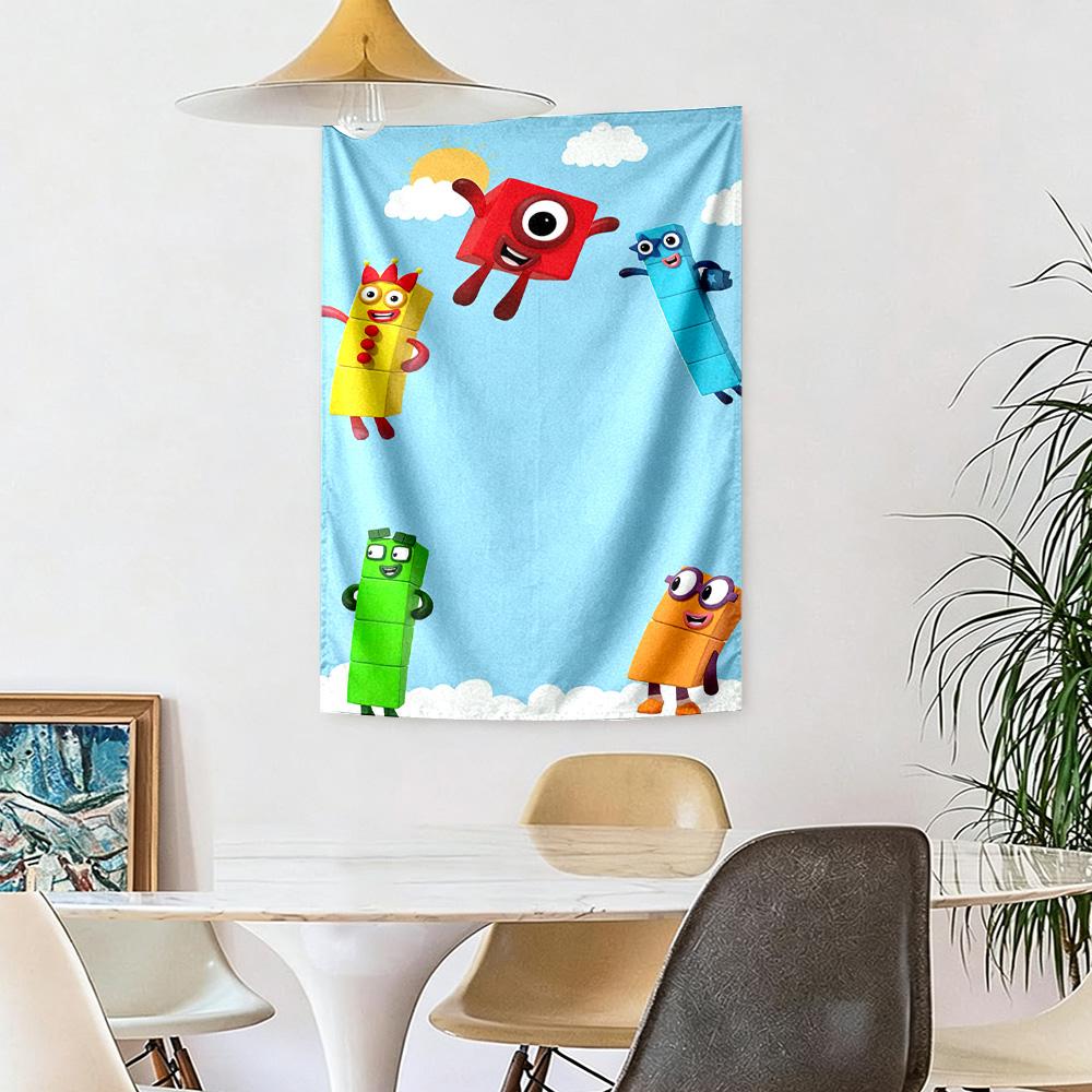 Numberblocks Wall Decor Tapestry Art For Pet Memorial Birthdaywedding Party Backdrop Family Gift