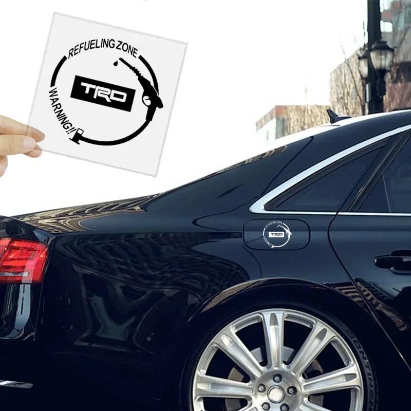 Виниловая светоотражающая наклейка на крышку бензобака с автомобильным значком, аксессуары для Toyota TRD E150 E120 Land Cruiser 200 Chr Corolla Yaris Rav4