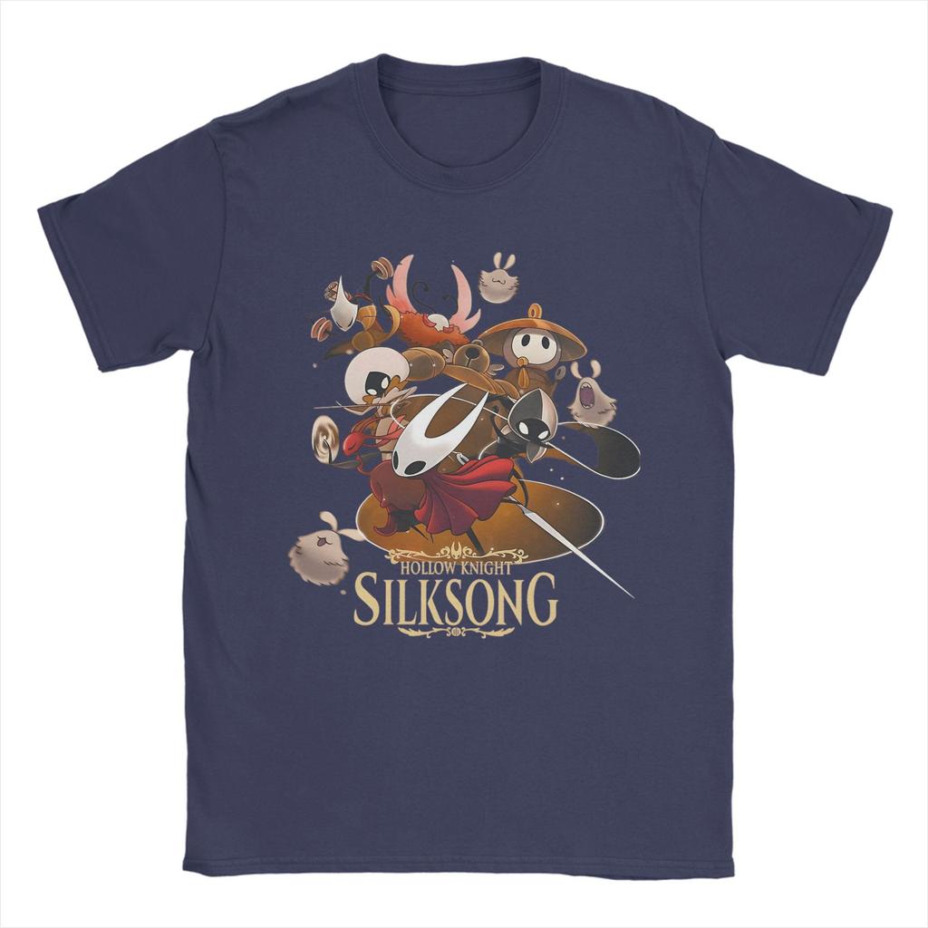 Game Hollow Knight Silksong T-Shirts for Men Creative Pure Cotton Tees O Neck Short Sleeve T Shirts Birthday Gift Clothing