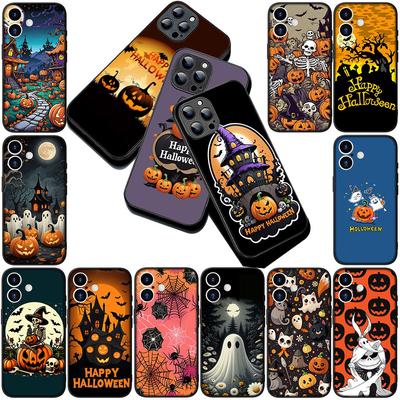 Чехол для телефона Little Ghost With H-Halloweens Pumpkin для Xiaomi Poco C75 C65 C71 C85 X7 X6 M7 F7 F8 Ultra F6 Pro Мягкий чехол