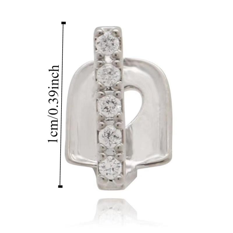 3/5 шт. Блестящие хип-хоп грилзы для зубов, панк, одиночные зубные брекеты, трендовые одиночные клипсы, грилзы для вечеринки