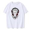 Футболка с принтом японского аниме, летняя, европейского размера, с круглым вырезом, мужская, хлопковая, с короткими рукавами, в стиле Харадзюку, одежда Y2K, уличная одежда
