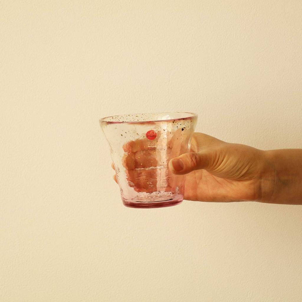 ADERIA Tsugaru Vidro Ice Flower Gold Rim Rock Cherry Blossom Made in in a Dedicated Wooden Perfect for and other A stylish gift for small retirement