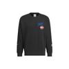 Adidas Толстовка Originals Collegiate Badgework Crew с вышитым узором из букв, мужские топы, черная IZ1520