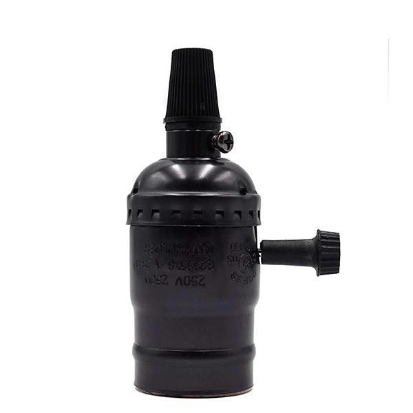 Винтажный держатель лампы, кабельный держатель лампы, ручка переключателя, аксессуары для освещения, Эдисон, винтажный медный держатель лампы E27, бар, ресторан