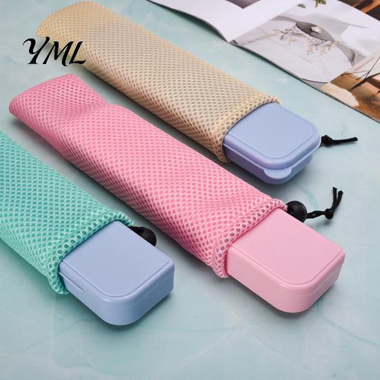Polyester Straw Case for Kids Mesh Cutlery Drawstring Bag Straws And Chopsticks, Portable Breathable Compact Utensil Pouch Work Pouch, Lightweight