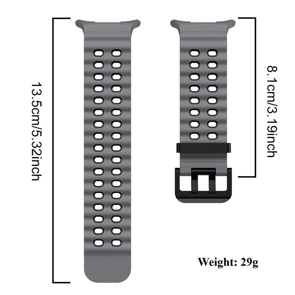Ocean Silicone Band For Samsung Galaxy Watch Ultra 2 47mm Original Breathable Wristband Correa for Galaxy Watch Ultra 2024/2025/2026 Strap