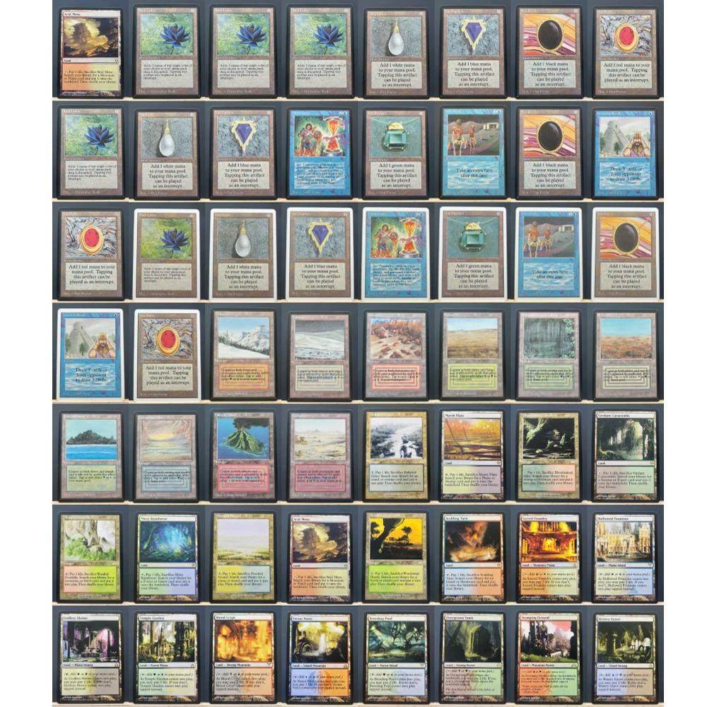 Whole Set TCG Cards for Home Play Proxy magical power9 beta fetch lands VMA dual shock land The One Ring gathering Sol Ring