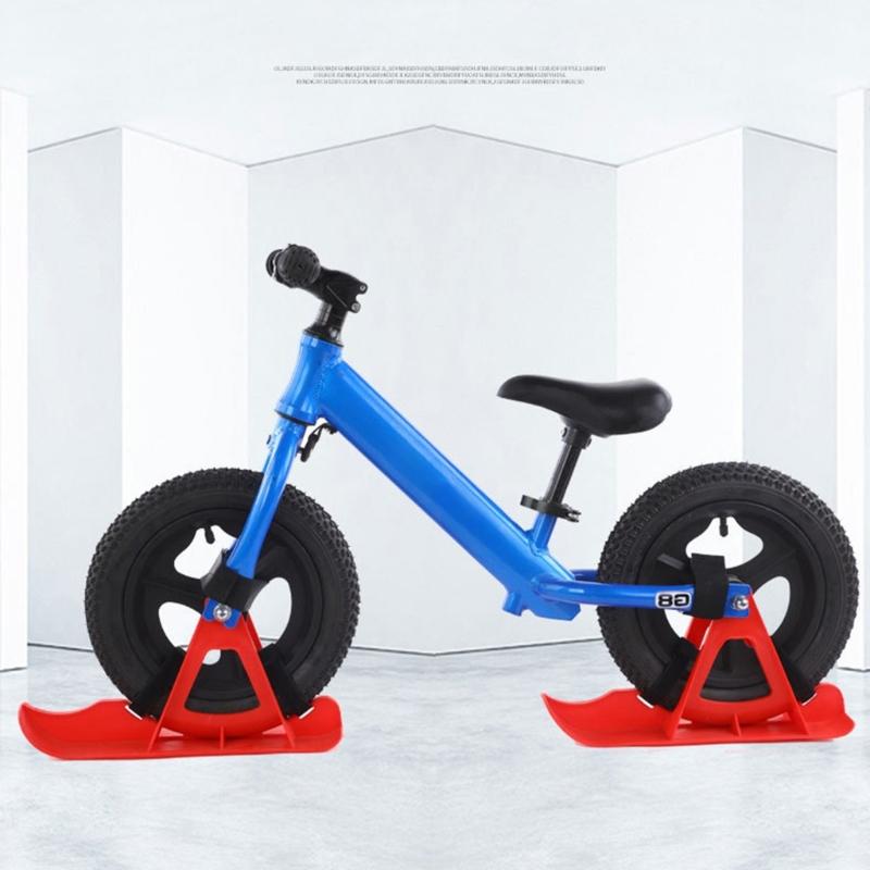 Лыжная пластина Колеса-лезвия Сани Лыжная доска Пляжный скейтборд Снежный самокат Сани Велосипед Лыжи Сани Легко установить