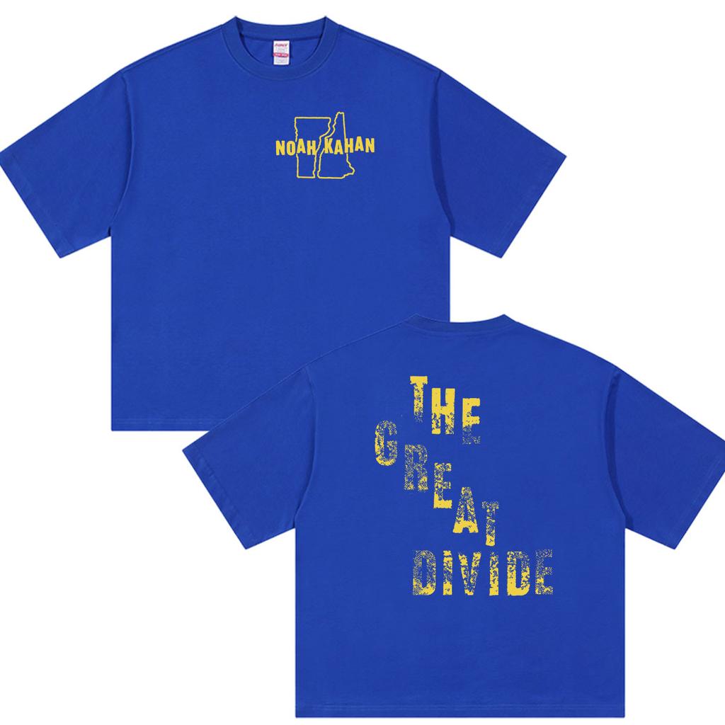 Vintage Noah Kahan The Great Divide Tour 2026 T Shirt Unisexs Hip Hop Fashion Short Sleeve Tshirts100 Cotton Tshirt Streetwear