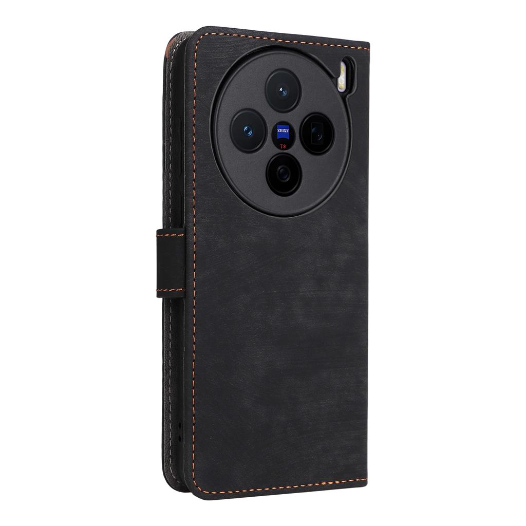 For vivo X200s 5G Case Wallet RFID Blocking PU Leather Cover Stand with Strap