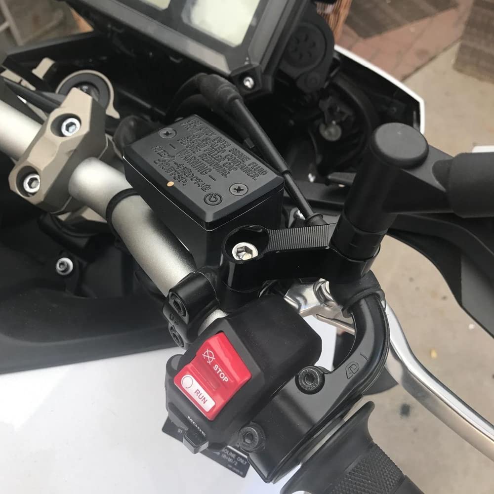 ELIFEPARTS Mirror Holder Offset Holder for Rearview Mirror, Aluminum, 0.3 inches (8 mm), Positive Screw, Offset 1.6 inches (40 mm)