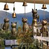 Cat Wind Chime Outdoor Kitten Design Wind Chime Garden Metal Cat Statue Hanging Memorial Ornament for Porch Decoration Cat Lovers Gift