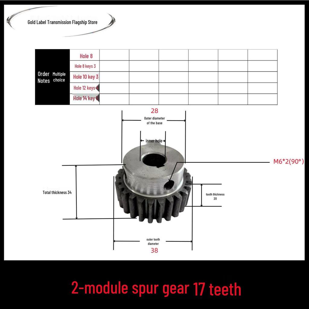 Boss Gear 2: Customizable Spur Motor with Shoulder Gear Module