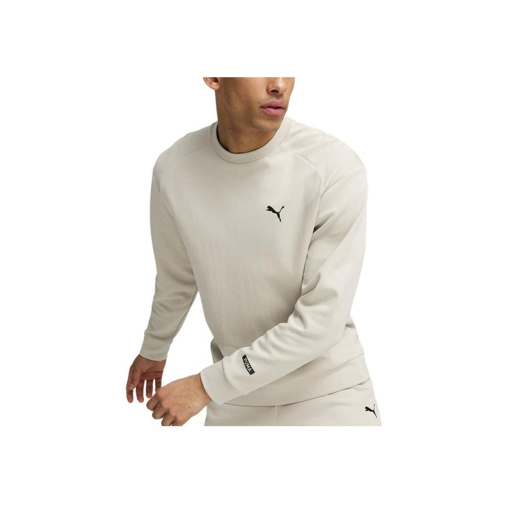 Puma Rad/Cal Dk Fw24 Crew свободный повседневный удобный простой универсальный пуловер свитшот мужской свитшот бежевый 684186-68