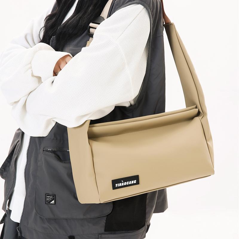 Однотонная мужская сумка через плечо большой емкости Оксфордская женская сумка через плечо