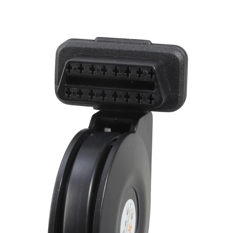 Adjustable Length OBD2 Extension Cable 16Pin Male To Female Flat Ribbon Connectors For Car Diagnostic Scanner GPSs Trackers