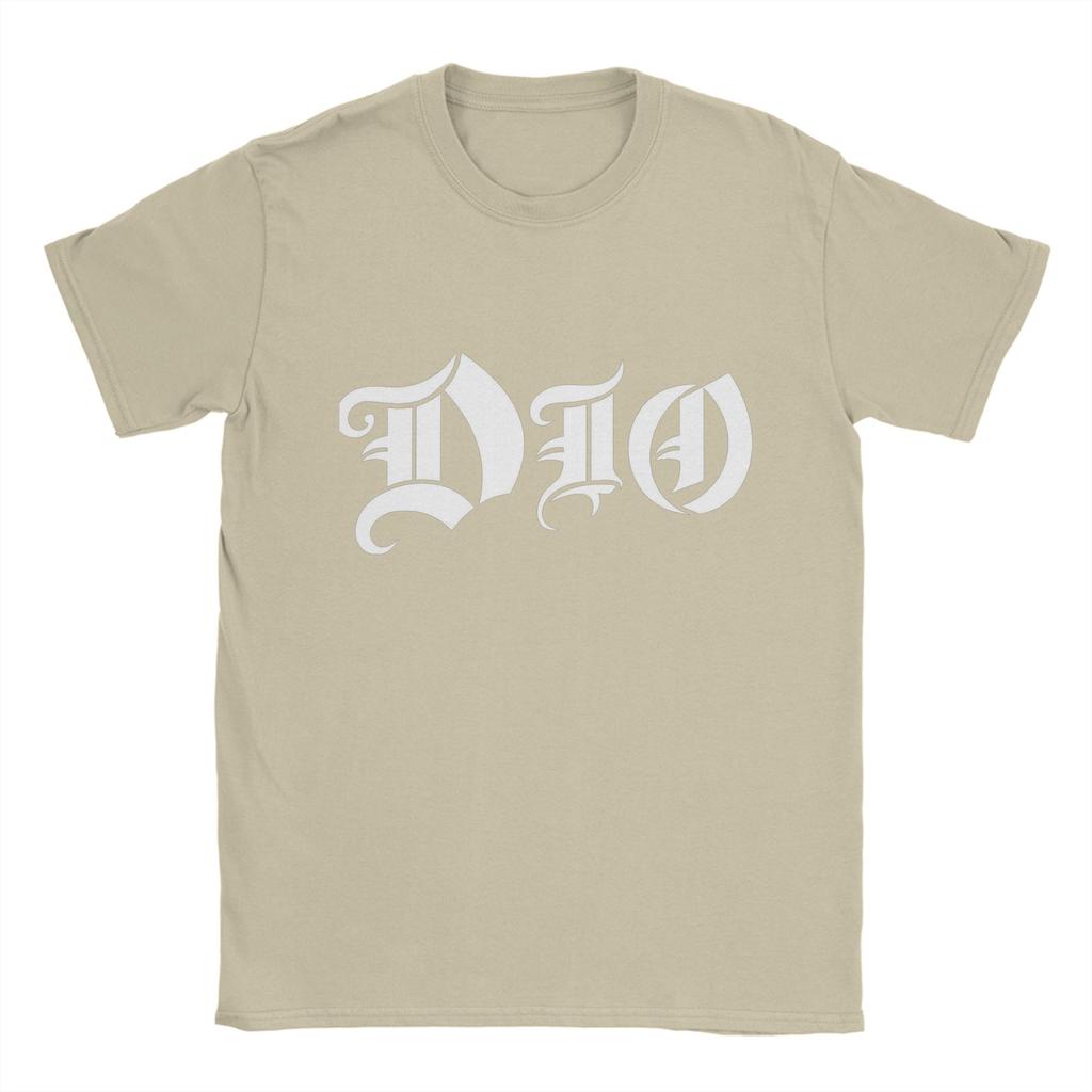 DIO Рок-группа Футболка Лето Популярные футболки Мужские 100% хлопок Круглый вырез Оверсайз Футболки Короткий рукав Уличная одежда Топы