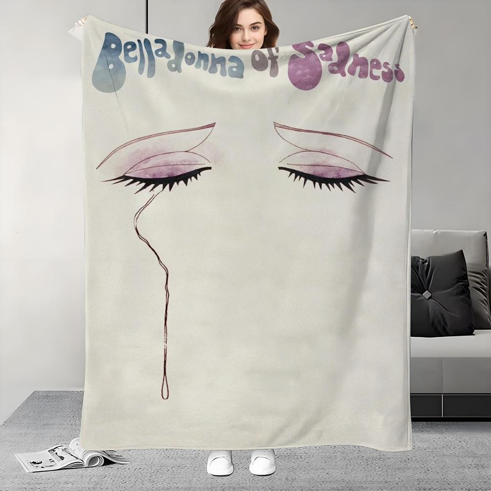 Плед по мотивам фильма «Белладонна печали» Легкий Для общежитий, Дневного сна, Гостиной, Офиса, Дивана, Всесезонный