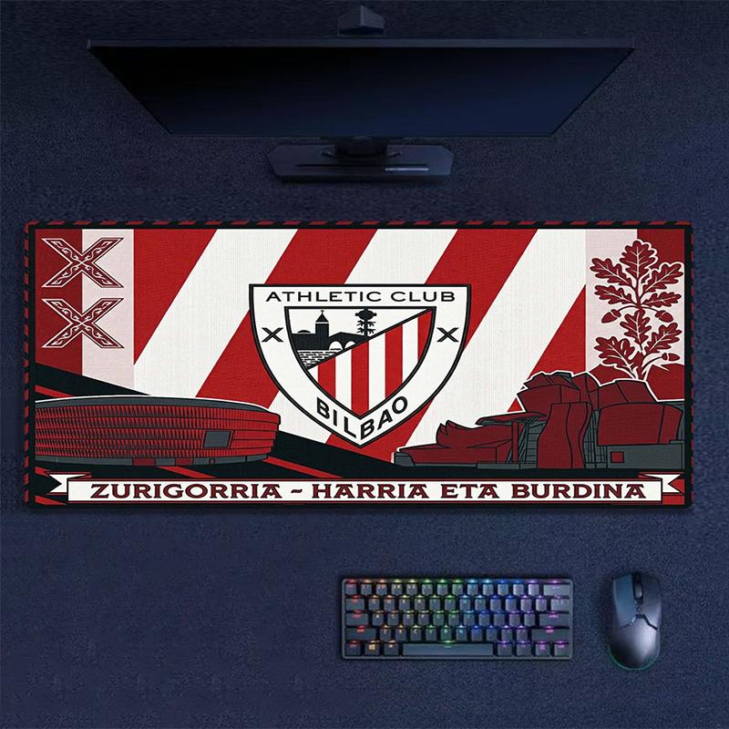 Athletic Bilbao Color Mouse Pad Large Gaming Table Cushion Non-slip Laptop Tablet Big Mousepad XXL Mat Mini PC Playmat With Lock edge