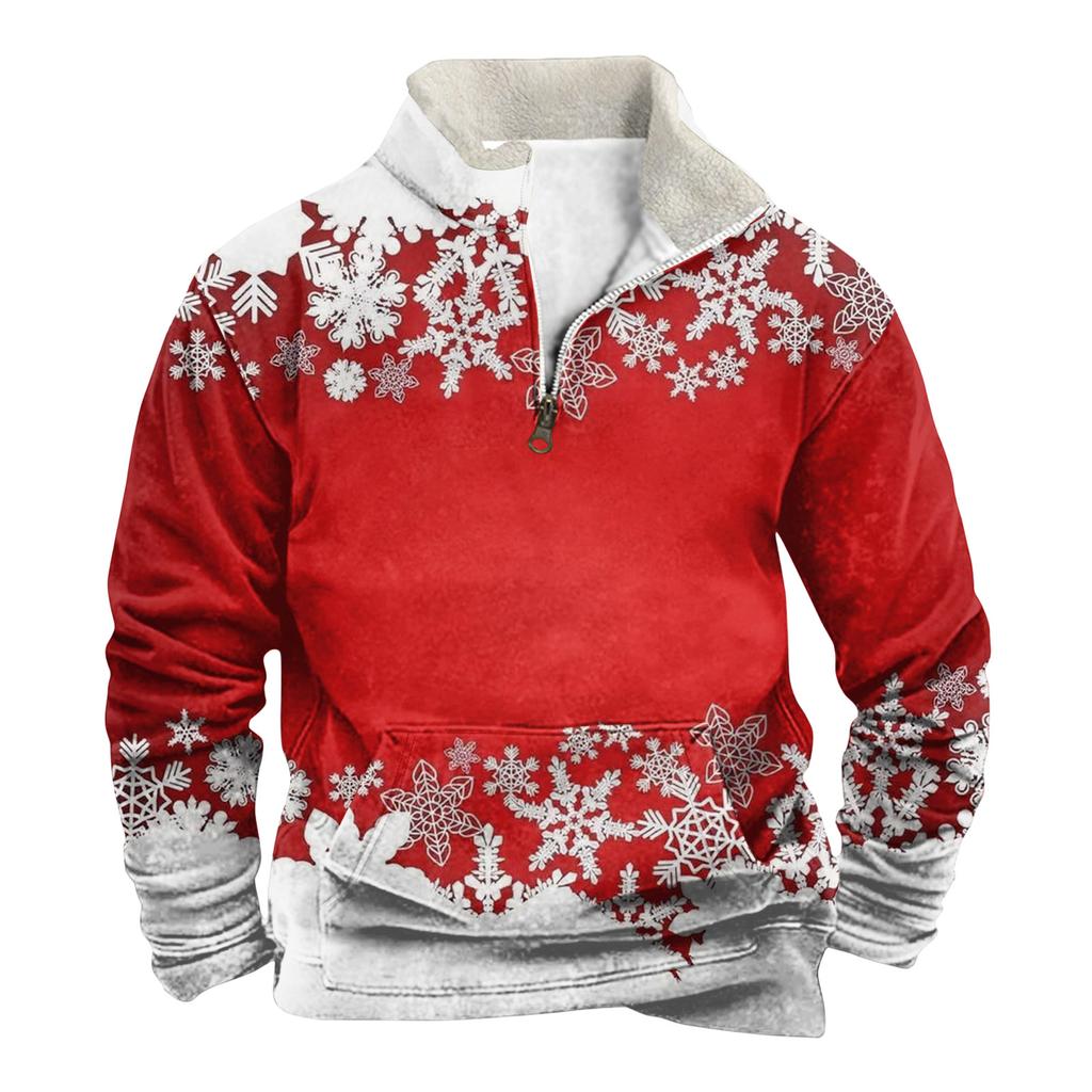 Spring And Men's Standing Collar Sweatshirt Is Outdoor Casual Sweaters Tops