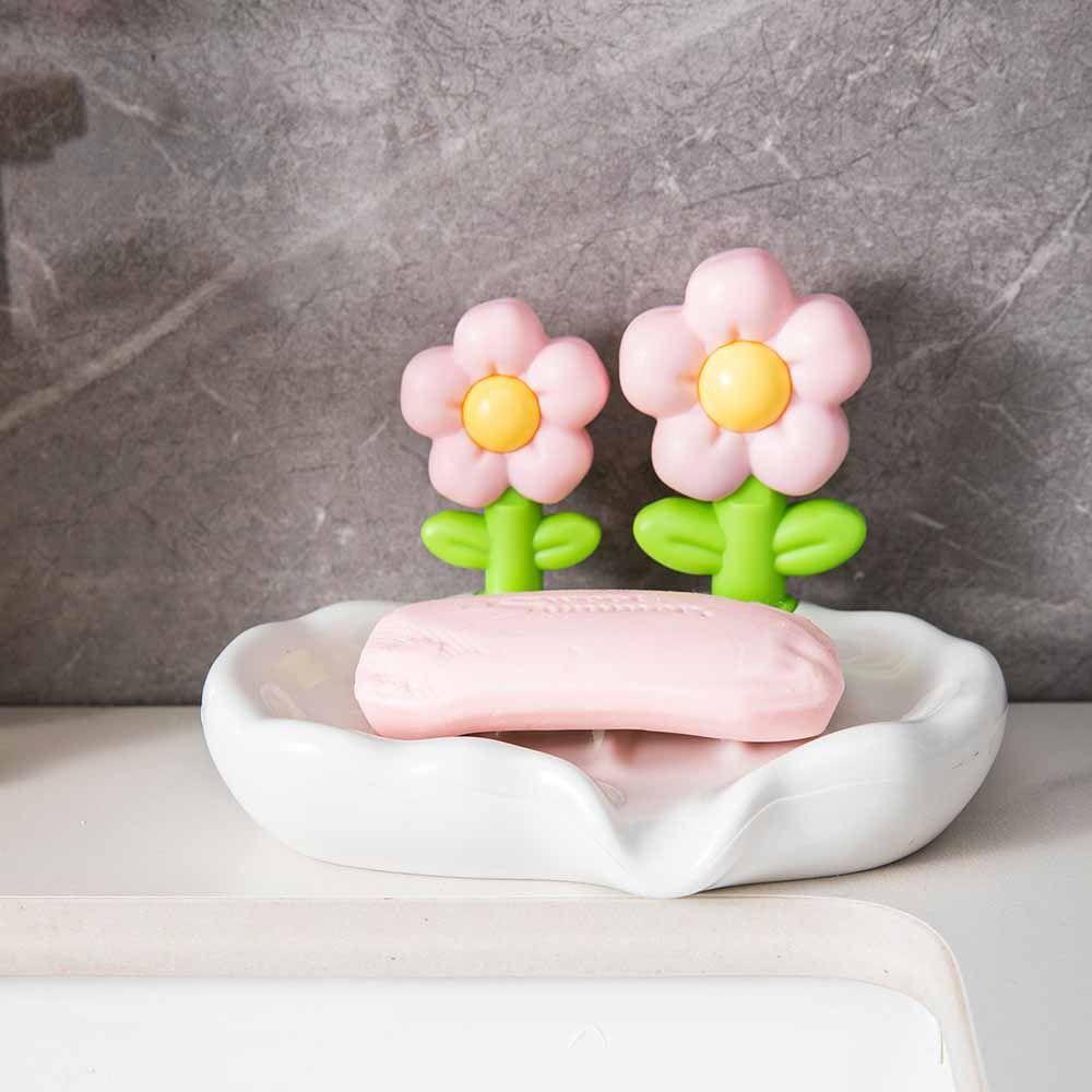 Мыльницы в форме цветка, самоосушающиеся мыльницы, легкая роскошная мыльница, контейнер для мыла