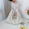 Shoulder Bag Women's Pastoral Style Water-soluble Lace Summer Gentle Fairy Large Capacity Commuter Tote Bag Niche Handbag