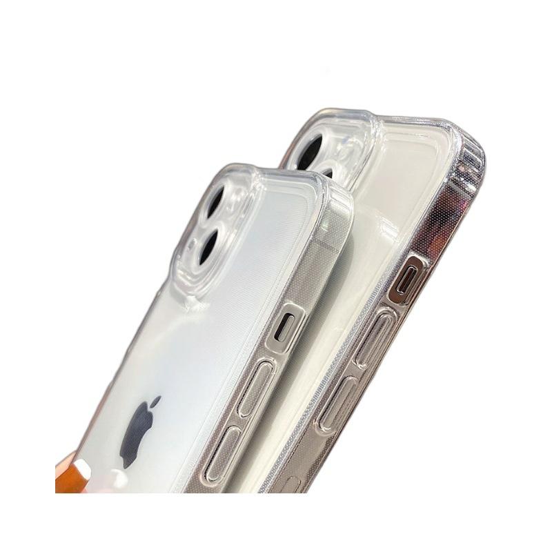 Beautiful Eyes Suitable for IPhone15pro Transparent Straight Edge Semen Hole Apple X 16/12 Angel Eyes Transparent Mobile Phone Case 16E
